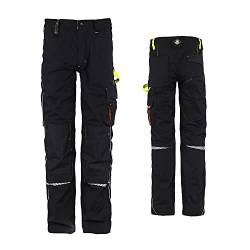 Stenso Prisma Arbeitshosen Männer - Cargohose Herren - Hose Herren Cargo - Arbeitshose Herren - Schwarz/Grün EU46 von Stenso