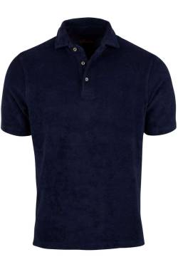 Stenströms Casual Slimline Poloshirt Kurzarm navy von Stenströms