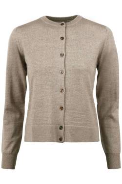 Stenströms Classic Fit Damen Cardigan beige, Einfarbig von Stenströms