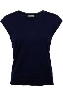 Stenströms Classic Fit Damen Pullover navy, Einfarbig von Stenströms