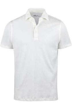 Stenströms Fitted Body Poloshirt weiss, Einfarbig von Stenströms