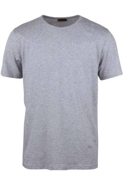 Stenströms Fitted Body T-Shirt Rundhals grau, Einfarbig von Stenströms