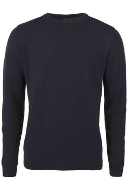 Stenströms Tailored Fit Pullover navy, Einfarbig von Stenströms