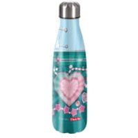 Step by Step Edelstahl-Trinkflasche 500 ml Glitter Heart von Step by Step