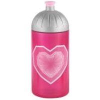 Step by Step Trinkflasche 0,5 l Glitter Heart von Step by Step