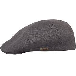 Sterkowski Rusty Cap | 100% Leinen Entenschnabelmütze für Damen und Herren | leichte atmungsaktive 6 Paneele Cap ohne Futter, GRAU, 57 EU von Sterkowski