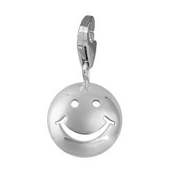 SilberDream 925er Charm Smiley Echt Silber Armband Schmuck Anhänger D1FC3148 Silber Charmsschmuck von SilberDream für die Frau von SterlinX