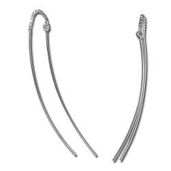 SilberDream Ohrhänger Ohrringe Silber Durchzieher Kettchen Damen D1SDO561 von SterlinX