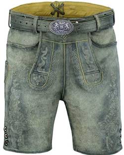 Sterling Sports Herren Trachten Lederhose Oktoberfest Trachtengürtel Bayern Braun Größe 46-64 (48) von Sterling Sports