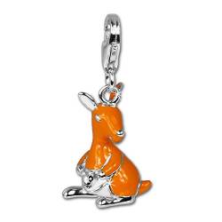 SilberDream 925er Charm Känguru 925 Silber Emaille Armband Anhänger orange D1FC614 Silber Charmsschmuck von SilberDream für die Frau von Sterlinx