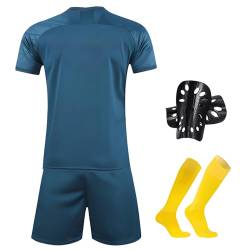 Sternstunde Nr.7 Trikot Sets Kinder, Hause/Auswärts Fußballtrikot für Kinder,Herren Jungen Fussball Jersey Football Trikots, Sportshirt Junge Football Training Tshirts Shorts und Socken Anzug - 22 von Sternstunde