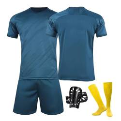 Sternstunde Nr.7 Trikot Sets Kinder, Hause/Auswärts Fußballtrikot für Kinder,Herren Jungen Fussball Jersey Football Trikots, Sportshirt Junge Football Training Tshirts Shorts und Socken Anzug - 28 von Sternstunde