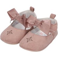 Sterntaler® Babyballerina Schleife Krabbelschuh (1-tlg., Baby Hausschuhe mit Satinschleife, Babyschuhe weich) Krabbelschuhe Baby mit rutschfester Sohle, Babyschuh aus Canvas von Sterntaler