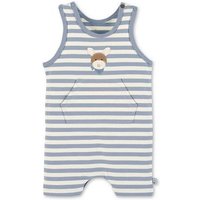 Sterntaler® Spieler GOTS Playsuit Esel Emmi (1-tlg., Baby Body Kurzarm gestreift, Strampelanzug Baby) GOTS Einteiler aus Singlejersey, Strampler mit Känguru Taschen vorn von Sterntaler