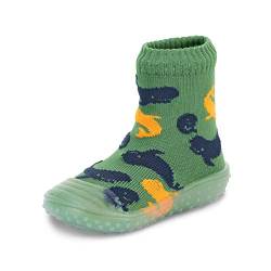 Sterntaler Baby - Jungen Adventure-Socks, Socke mit Gummisohle, Wasserschuh, Größe: 25/26, Grün von Sterntaler