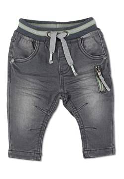 Sterntaler Baby Jungen Baby Jeans Jeanshose Babyhose - Baby Jeans, Baby Jeanshose - aus elastischer Sweat Denim - dunkelgrau, 56 von Sterntaler