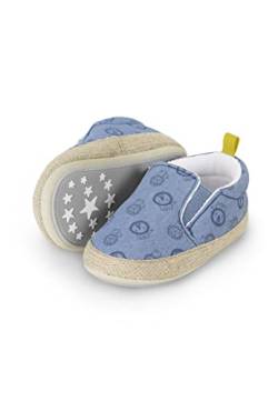 Sterntaler Baby Jungen Baby Schuhe Babyschuh Löwe - Babyschuhe, Krabbelschuhe Baby, Baby Schuhe - mit Gummizug - mittelblau, 20 von Sterntaler