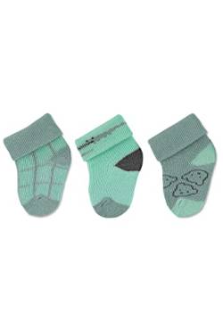 Sterntaler Baby Jungen Baby Socken Erstlingssocken 3er Pack Krokodil - Socken Baby, Babysöckchen, Babysocken - aus Baumwolle - grün, von Sterntaler