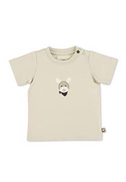 Sterntaler Baby Jungen Baby T Shirt GOTS Kurzarm Shirt Esel Emmi - Baby T-Shirt, Baby Shirt, Baby Kurzarmshirt - aus Baumwolle - beige, 68 von Sterntaler