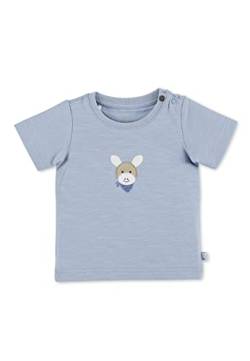 Sterntaler Baby Jungen Baby T Shirt GOTS Kurzarm Shirt Esel Emmi - Baby T-Shirt, Baby Shirt, Baby Kurzarmshirt - aus Baumwolle - bleu, 80 von Sterntaler