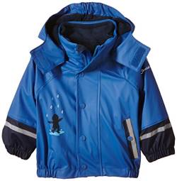 Sterntaler Baby-Jungen FLI AIR Blockringel Regenmantel, Blau (Kobaltblau 353), 122 von Sterntaler