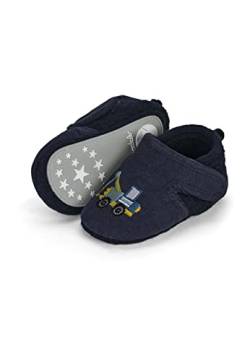 Sterntaler Baby Jungen Krabbelschuhe Baby Baby-Krabbelschuhe Auto Babyschuh - Krabbelschuhe Baby - Mid-Top Babyschuh mit Kunststoff Sohle - marine, 20 von Sterntaler