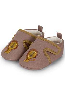 Sterntaler Baby Jungen Krabbelschuhe Baby Babykrabbelschuh Löwe - Krabbelschuhe Baby - mit rutschfester Sternensohle - kaffee, 19/20 von Sterntaler