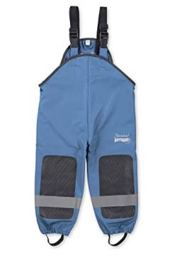 Sterntaler Baby Jungen Regenhose Kinder Funktions-Regenhose meliert - Regenhose Kind - Wasserdicht Druckknopf und verschweißte Nähte - tintenblau, 74 von Sterntaler