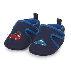 Sterntaler Baby-Krabbelschuh, Baby Jungen Hausschuhe, Blau (Marine 300), 19/20 EU (9-12 Months Baby UK) von Sterntaler