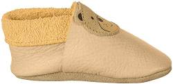 Sterntaler Baby-Krabbelschuh Leder Flache Hausschuhe, Beige, 18 EU von Sterntaler