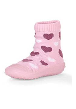 Sterntaler Baby Mädchen Adventure Socks Kinder Adventure-Socks Herzen Strümpfe - Wasserfeste Socken - mit Herzen Motiv und Gummisohle - Rosa, 29-30 von Sterntaler