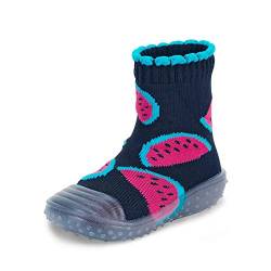 Sterntaler Baby - Mädchen Adventure-socks Melonen Hausschuh Socken, Marine, 23-24 EU von Sterntaler