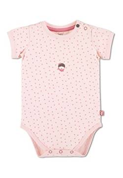 Sterntaler Baby Mädchen Baby Body GOTS Emmi Body - Body Baby, Baby Wickelbody - aus getupftem Jersey mit Esel Print - rosa, 50 von Sterntaler