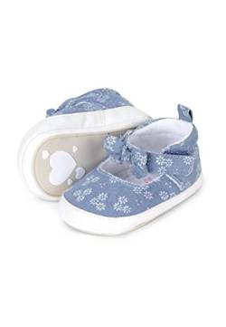 Sterntaler Baby Mädchen Baby Sandalen Babysandale Blumen - Baby Sandalen , Babyschuhe - mit rutschfester Herzchensohle - mittelblau, 16 von Sterntaler