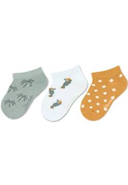 Sterntaler Baby Mädchen Baby Socken Sneaker-Söckchen 3er Pack Bambus - Socken Baby, Babysöckchen - aus Bambuszellstoff - mittelgrün, 30 von Sterntaler