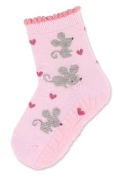 Sterntaler Baby-Mädchen FLI AIR Mäuse Hausschuh-Socken, Rosa, 24 von Sterntaler