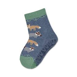 Sterntaler Baby-Mädchen FLI AIR Waldtiere Hausschuh-Socken, Tintenblau, 18 von Sterntaler