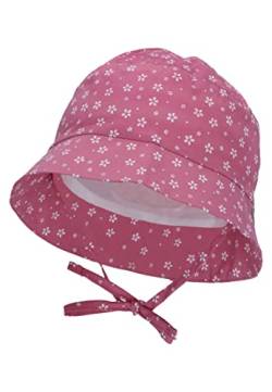 Sterntaler Baby Mädchen Hut Baby Hut Blumen - Baby Hut, Kopfbedeckung Baby Sommer, Sommerhut Baby - aus Baumwolle - rosa, 49 von Sterntaler