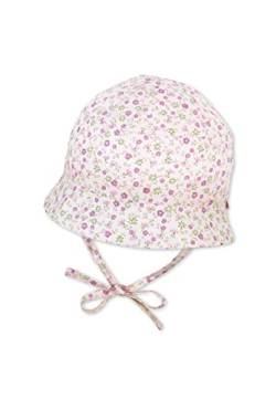 Sterntaler Baby Mädchen Hut Baby Hut Blumen - Baby Hut, Kopfbedeckung Baby Sommer, Sommerhut Baby - aus Baumwolle - rosa, 51 von Sterntaler