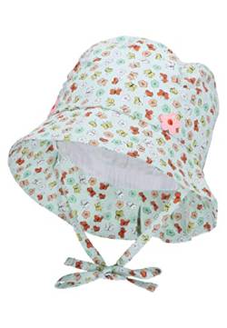 Sterntaler Baby Mädchen Hut Baby Hut Schmetterlinge - Baby Hut, Kopfbedeckung Baby Sommer, Sommerhut Baby - aus Baumwolle - hellgrün, 43 von Sterntaler