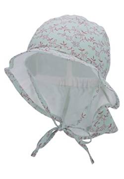 Sterntaler Baby Mädchen Hut Baby Sonnenhut Zweige - Baby Hut, Kopfbedeckung Baby Sommer, Sommerhut Baby - aus Baumwolle - grün, 43 von Sterntaler