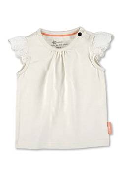 Sterntaler Baby-Mädchen Kurzarm Spitze T-Shirt, Ecru, 56 von Sterntaler