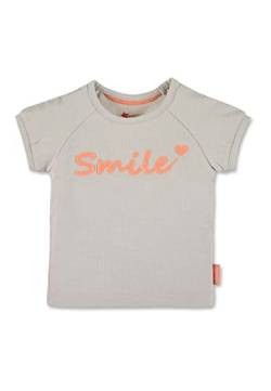 Sterntaler Baby - Mädchen Kurzarm-shirt Smile T-Shirt, Lichtgrau, 56 von Sterntaler