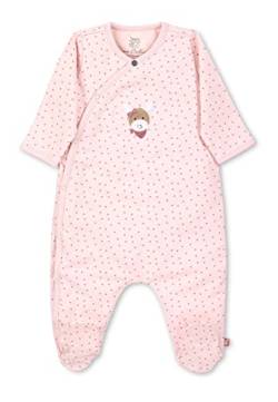 Sterntaler Baby Mädchen Strampler GOTS Einteiler Emmi Strampler - Strampler Baby, Babystrampler - aus getupftem Jersey mit Esel - rosa, 68 von Sterntaler