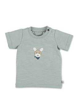 Sterntaler Baby Unisex Baby T Shirt GOTS Kurzarm Shirt Esel Emmi - Baby T-Shirt, Baby Shirt, Baby Kurzarmshirt - aus Baumwolle - grün, 62 von Sterntaler