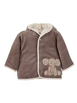 Sterntaler Baby Unisex Kapuzenjacke Kinder Kapuzenjacke Nicki Elefant Eddy - Outdoor-Sweatjacke, Übergangsjacke, Sweatjacke - grau, 56 von Sterntaler