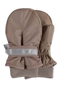 Sterntaler Baby Unisex Kinder Fäustel Handschuh - Baby Fäustlinge Winter, Baby Handschuhe - wasserabweisend mit Klettverschluss - braun, 3 von Sterntaler