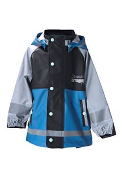 Sterntaler Baby Unisex Regenjacke Kinder Funktions-Regenjacke - Wasserdicht mit Reißverschluss und verschweißten Nähten - tintenblau, 74 von Sterntaler