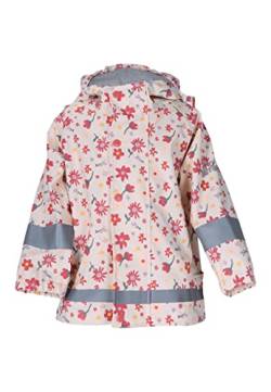 Sterntaler Baby Unisex Regenjacke Kinder Regenjacke Blumen - Regenjacke Kinder - Wasserdicht mit Reissverschluss und verschweißten Nähten - rosa, 74 von Sterntaler