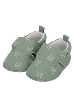 Sterntaler Babykrabbelschuh Pünktchen für Jungen - Bequeme Krabbelschuhe mit Punkten für die ersten Schritte - Babyschuhe Jungen aus langlebigem Material - steingrün, 18 von Sterntaler